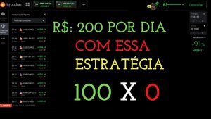 IQ OPTION –   R$:200,00 POR DIA COM ESSA ESTRATÉGIA