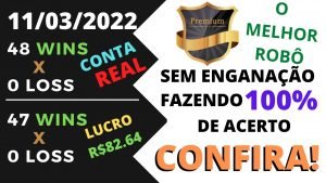 Premium bot 3.7, Sem Enganação, com 100% de acerto, Robô premium bot funciona? 11/03//2022