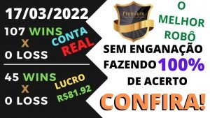 Premium bot 3.7, Sem Enganação, com 100% de acerto, Robô premium bot funciona? 17/03//2022