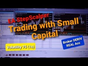 EA StepScalper, Trading with Small Acc, Broker Deriv Real Acc