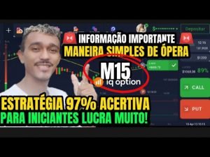 Iq option-, Estratégia simples para opera pelo celular em M15 na Iq option.Lucrei R$606,75 Dólar