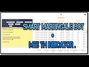 SMART MARTINGALE BINARY DERIV BOT + MT5 TH INDICATOR