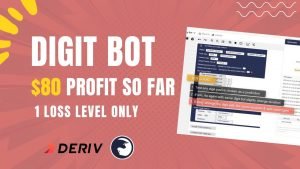 BINARY DERIV BOT 2022 ONLY 1 LOSS LEVEL DIGIT DIFFER SPLIT MARTINGALE BY DAILY PROFIT CORP