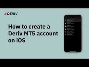 How to set up a Deriv MT5 account on the iOS app (for non-EU residents)