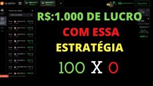 IQ OPTION R$: 1.000 DE LUCRO  COM ESSA ESTRATÉGIA