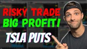 Risky Trade, BIG Profit! Tesla Puts I Day Trading Strategy I Stocks and Options I How To Day Trade