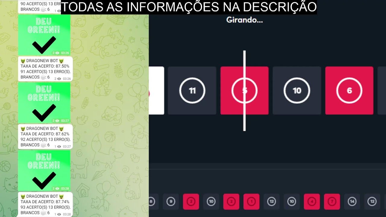 🔴 DRAGONEW BOT – BLAZE SINAIS DOUBLE AO VIVO – 90% DE ACERTOS