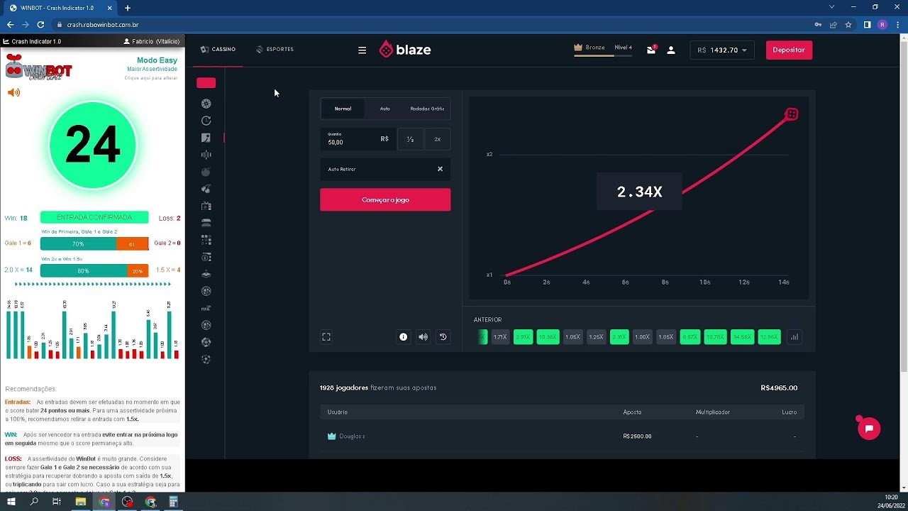 🔴 INDICADOR DA BLAZE COM SALA DE SINAIS MODO CRASH HARD – MELHOR ASSERTIVIDADE REAL E COMPROVADA