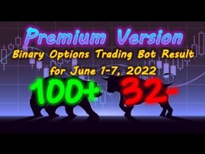 Binary Options Bot Trading Report for June 1-7, 2022 (100+ 32-) | Premium Version