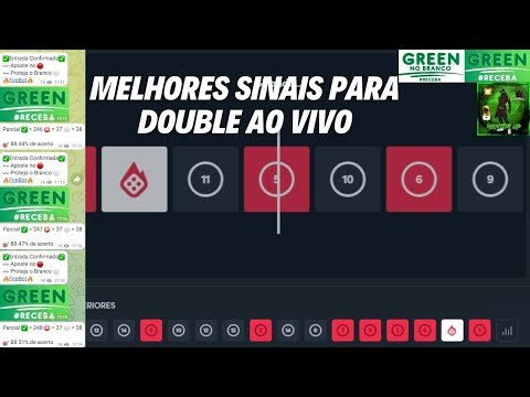 🔴BLAZE AO VIVO – SINAIS VIP PARA DOUBLE AO VIVO SO GREEN ROBÔ BLAZE – 98%