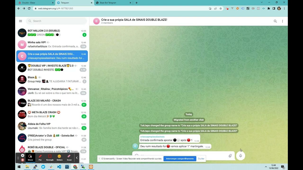 Crie a sua própia SALA SINAL BLAZE DOUBLE com suas estratégias ROBÔ !