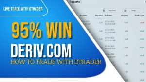 How To Trade on Deriv.com _95% Winning_Live Trade on Deriv.com_ Using DTrader_Tutorial For Beginner