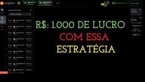 IQ OPTION R$: 1.000 DE LUCRO COM ESSA ESTRATÉGIA