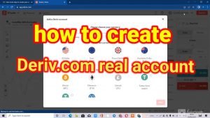 #ManiMakesMoney how to create Deriv.com real account