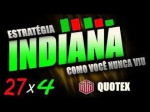 🟢 QUOTEX   NOVA ESTRATÉGIA INDIANA    É MUITO WIN COLEGA   27 X 4