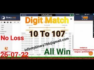 Digit Match Bot No Loss || Binary.com || Binary Bot || Deriv.com