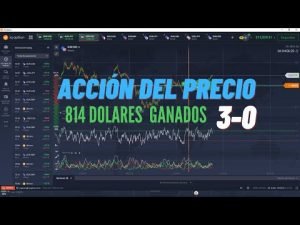 IQOPTION Estrategia acción del precio 814 dolares en 12 minutos