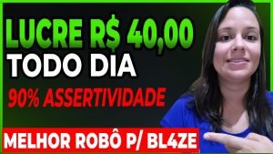 🔴MELHOR ROBÔ para GANHAR Dinheiro na Blaze! LUCRE R$ 40,00 todos os Dias com Esse Robô para Blaze