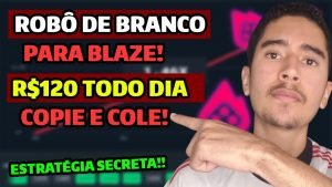 🔴MOSTREI AO VIVO o MELHOR ROBÔ de BRANCO Para BLAZE! ESTRATÉGIA Para GANHAR MUITO Com ROBÔ DO BRANCO