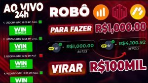 🔴 Robô de Sinais Iq Option, Quotex, Binomo AO VIVO 24h – M1