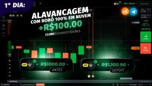 🤖 ROBÔ DE SINAIS PARA IQ OPTION – DE $1.000 PARA $100MIL COM ROBÔ (DIA 1)