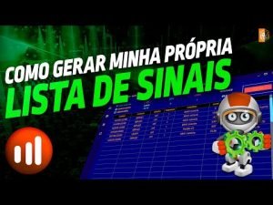 ✅COMO GERAR MINHA PRÓRPIA LISTA DE SINAIS✅ Robô 100% Automático para Iq Option e Quotex