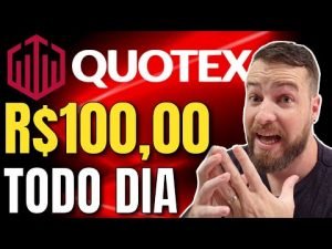 QUOTEX – MELHOR ESTRATÉGIA PARA INICIANTES (100,00 POR DIA)