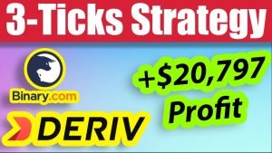 ✅ $20,797 Profit with 3-Ticks Strategy in Deriv – Binary.com // 10% Daily