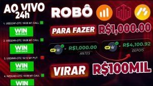 🔴 Robô IQ OPTION ou QUOTEX Ao Vivo Grátis ( Até Gale 2 ) OTC APENAS IQ OPTION