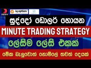 Binary /Deriv / IQ Option Trading 100% wining method sinhala 2022 NO LOSS | Minutes trading Strategy