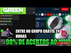 🔴BLAZE AO VIVO – SINAIS VIP PARA DOUBLE AO VIVO SO GREEN ROBÔ BLAZE – 98% AO VIVO 24 HORAS!🔥