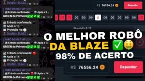 O MELHOR ROBÔ DA BLAZE COM MAIS DE 98% DE ASSERTIVIDADE