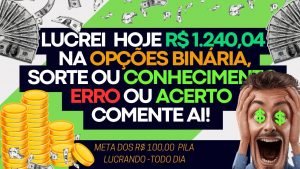 ✅25#META BATIDA: LUCREI R$ 1.240,04 COM A ESTRATÉGIA DOS R$ 100,00 PILA TODO DIA  -VÍDEO 06/20