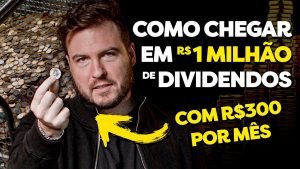 COMO GANHAR 1 MILHÃO DE DIVIDENDOS POR ANO (com R$300 por mês)?