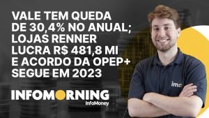 Vale tem queda de 30,4% no anual; Lojas Renner lucra R$ 481,8 mi e Acordo da Opep+ segue em 2023