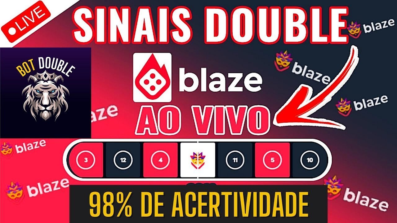 🔴BLAZE AO VIVO – SINAIS VIP PARA DOUBLE AO VIVO SO GREEN ROBÔ BLAZE – 98% AO VIVO 24 HORAS!🔥