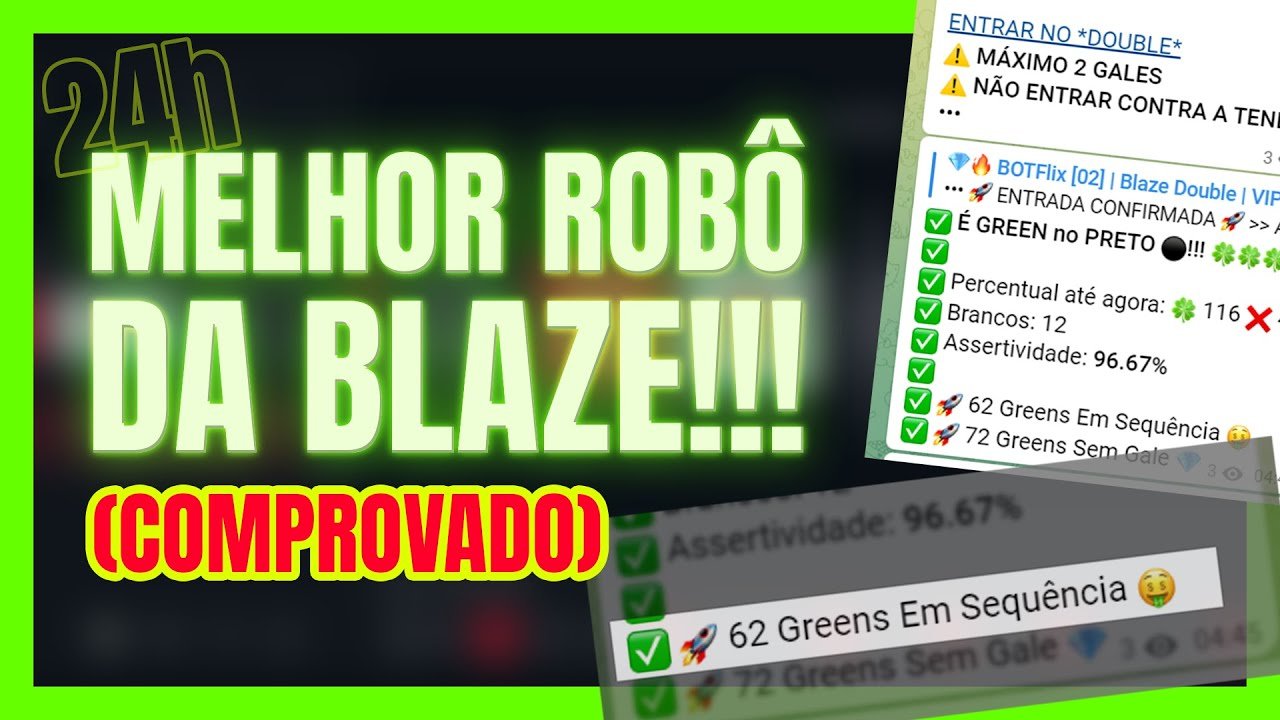 NOVO ROBÔ DA BLAZE | Sinais 24h – 2 ROBÔS (CORES + BRANCO e BRANCO EXCLUSIVO) + SALA DE ESTRATÉGIAS