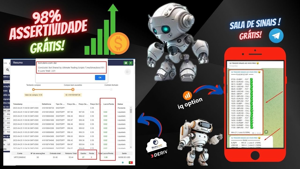 Bot Binary Free🤑 98% De Assertividade😁Sala de Sinais Grátis !!