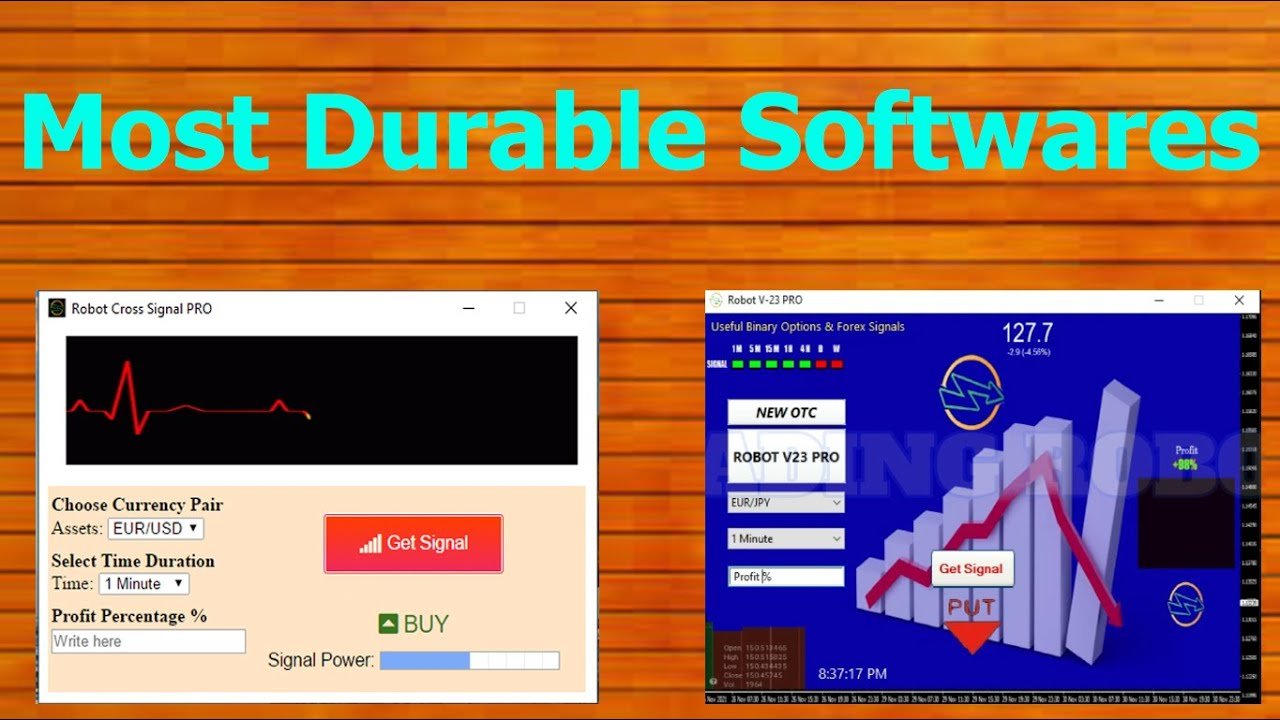 Most Durable Binary Trading Softwares – IQ Option Robot Cross Signal – Robot V-23 Pro