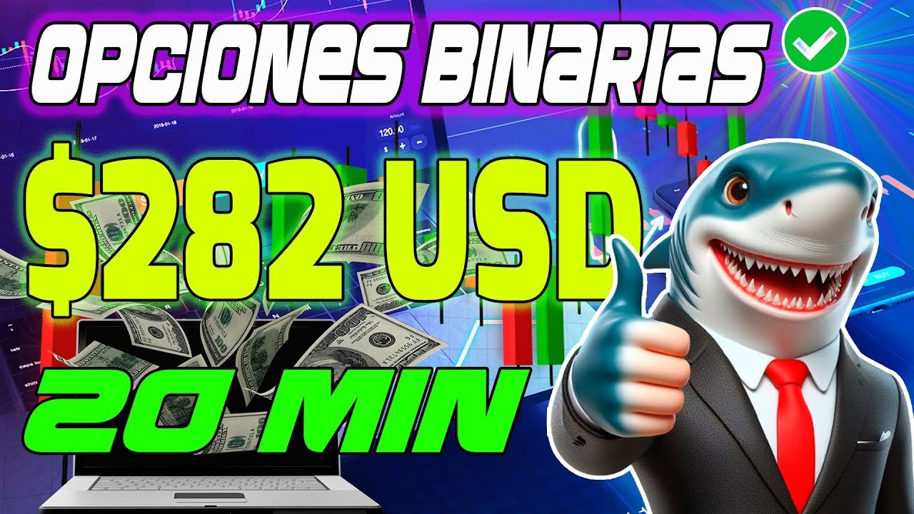 💎 Trading Opciones Binarias $282 usd con 5 Trades Estrategia Tiburón IQ Option 💎