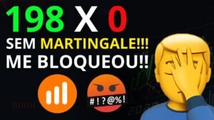 iq option ao vivo 198×0 sem martingale!!!! fui bloqueado com R$28.533.00 por usar essa estratégia😭😠