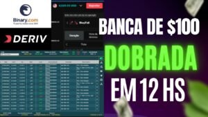 Estratégia Deriv –  como dobrei um abanca de 100 usando o indicador mt5 elite flash