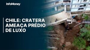 IMAGENS: cratera ameaça complexo de apartamentos em Viña del Mar, NO CHILE