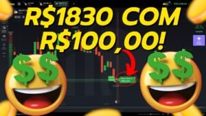 IQ OPTION- DE R$100,00 PARA R$1.829,84 NA IQ OPTION…