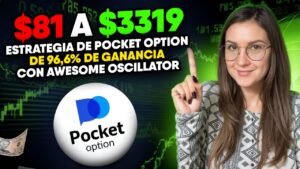 96,6% Beneficio Estrategia Pocket Option | Awesome Oscillator para Opciones Binarias