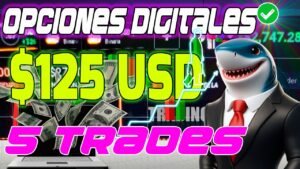 🔥Gana Dinero con IQ Option: Estrategia Tiburón para Obtener $125 en Opciones Digitales🔥