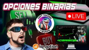 🔴TRADING OPCIONES BINARIAS🔴 ESTRATEGIA TIBURÓN SESIÓN COPY TRADING EN VIVO || IQ OPTION