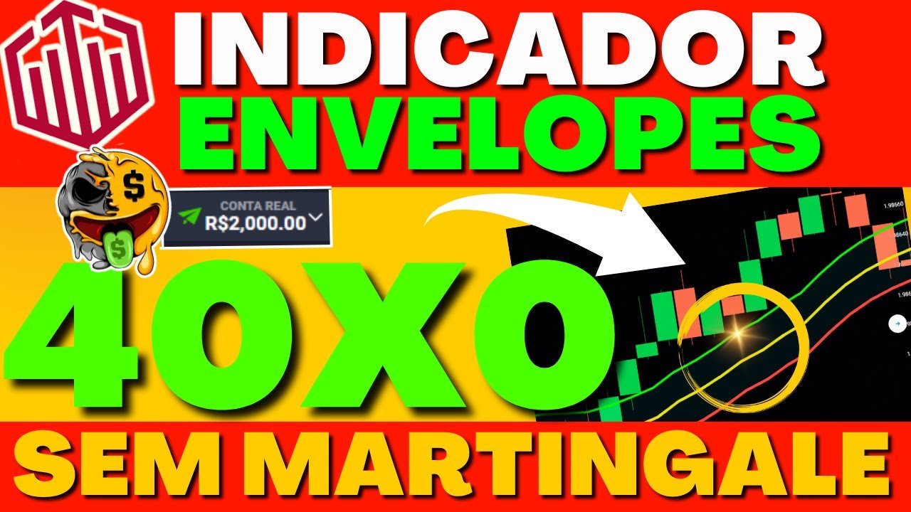 INDICADOR ENVELOPES SEM MARTINGALE NA QUOTEX – 40X0 SEM MARTINGALE – ESTRATEGIA PARA QUOTEX 2024