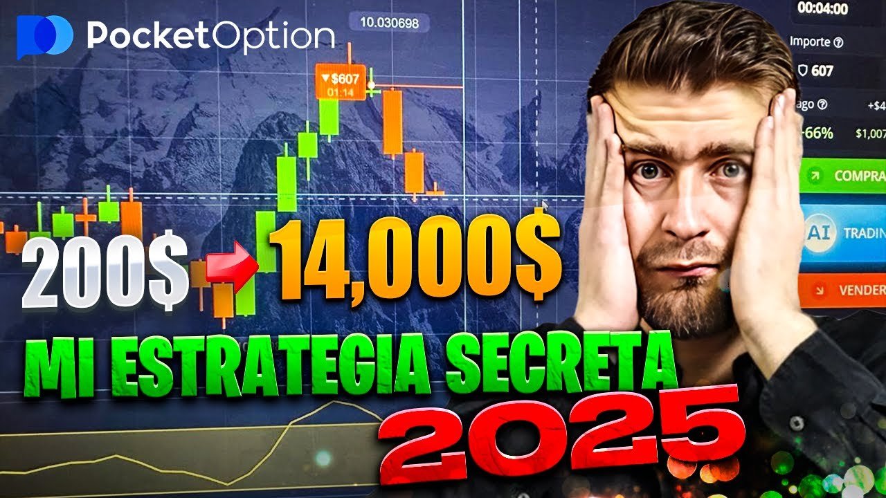 INVERTI 200$ y GANE 14,000$ con esta estrategia de POCKET OPTIONS | Opciones Binarias