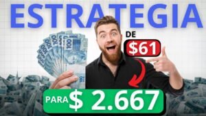 Comecei com $61 e Cheguei a $2666,39 – A Melhor Estratégia de Opções Binárias para Crescer Rápido!
